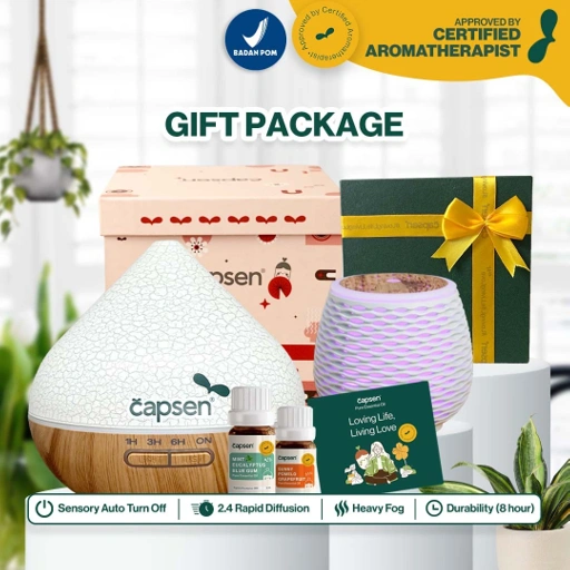 Image of CAPSEN Gift Box Hampers Package Kado Hadiah Ulang Tahun Pernikahan Bayi Diffuser Aromatherapy