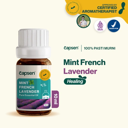 Image of CAPSEN 10ml Mint Lavender Pure Essential Oil Aromatherapy Minyak Esensial