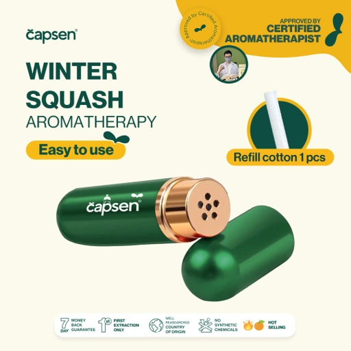 Image of CAPSEN Inhaler Winter Squash Custom DIY Nasal Diffuser Hidung Essential Oil