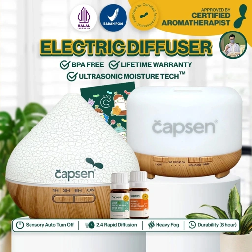 Image of CAPSEN BEST SELLER Electric Diffuser Essential Oil Bundle Aromatherapy Humidifier