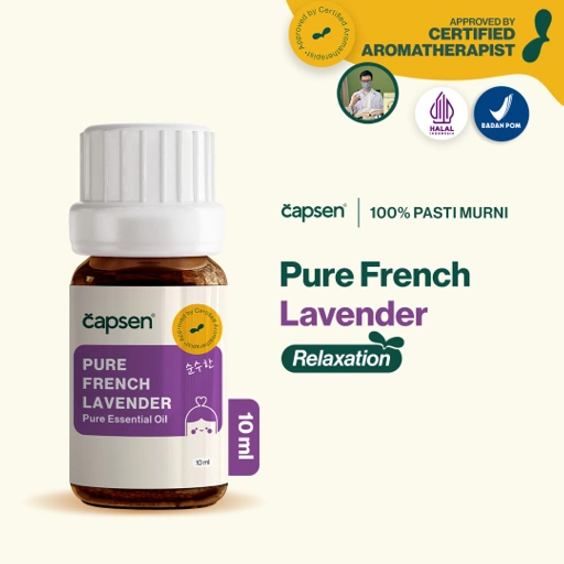 Image of CAPSEN 10ml Pure Lavender Essential Oil Aromatherapy Minyak Esensial