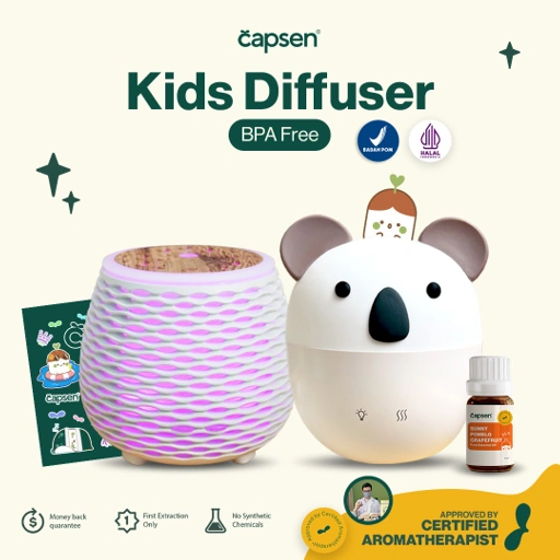 Image of CAPSEN Kids Diffuser USB Essential Oil Aromatherapy Humidifier
