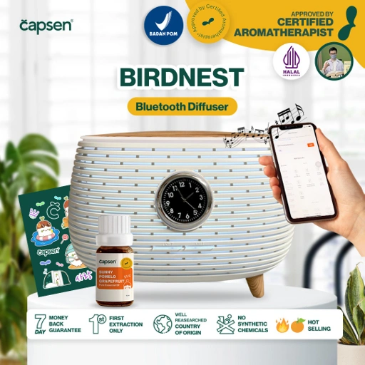 Image of CAPSEN Diffuser Bird Nest Bundle Oil Aromatherapy Humidifier