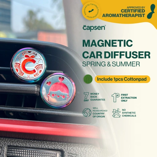 Image of CAPSEN Car Diffuser Mobil Essential Oil Aromatherapy Pengharum Mobil Minyak Esensial