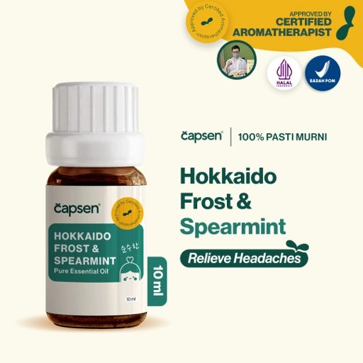 Image of CAPSEN 10ml Hokkaido Frost & Spearmint Pure Essential Oil Aromatherapy Minyak Esensial