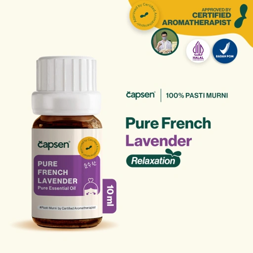Image of CAPSEN 10ml Pure Lavender Essential Oil Aromatherapy Minyak Esensial