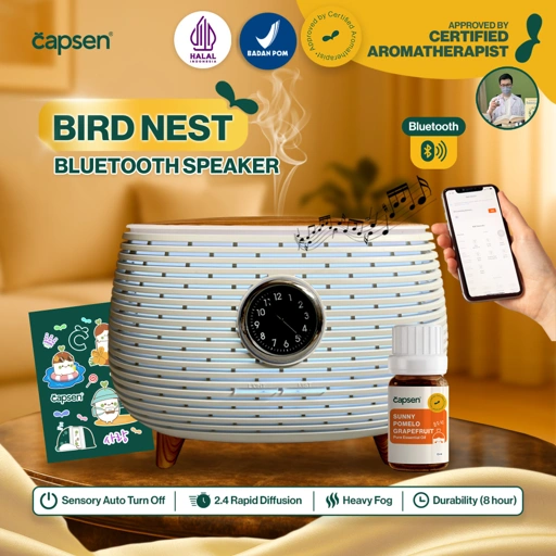 Image of CAPSEN Diffuser Bird Nest Bundle Oil Aromatherapy Humidifier