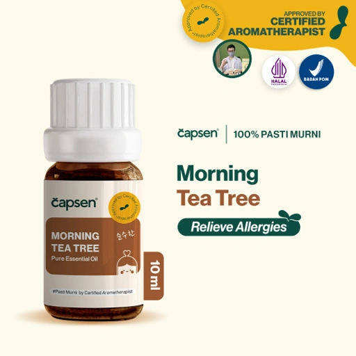 Image of CAPSEN 10ml Morning Tea Tree Pure Essential Oil Aromatherapy Minyak Esensial