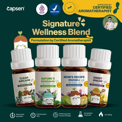 Image of CAPSEN 10ml Signature Blend Pure Essential Oil 100% Murni Aromatherapy