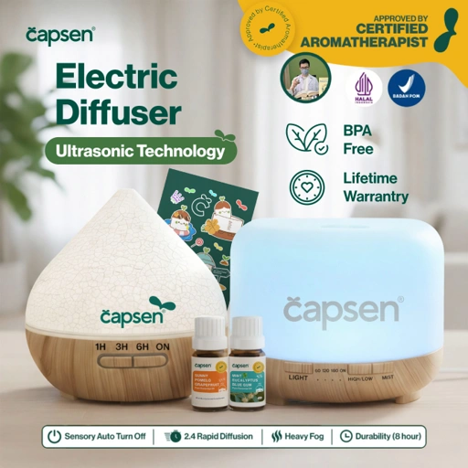 Image of CAPSEN BEST SELLER Electric Diffuser Essential Oil Bundle Aromatherapy Humidifier