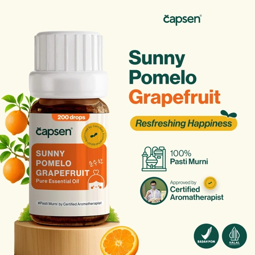 Image of CAPSEN 10ml Sunny Pomelo Grapefruit 100% Pure Essential Oil Aromatherapy