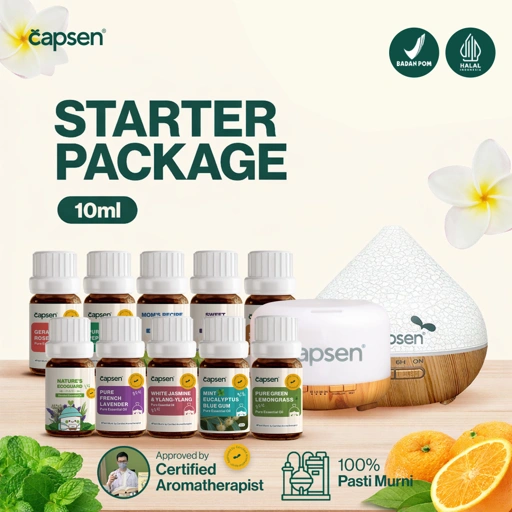 Image of CAPSEN 10ml Starter Package OIL ONLY Pure Essential Oil Aromatherapy