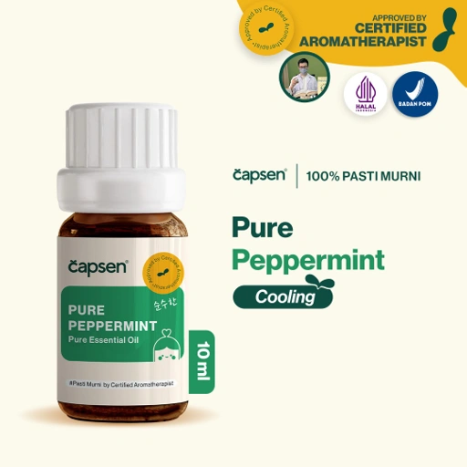 Image of CAPSEN Pure Peppermint Essential Oil Aromatherapy Minyak Esensial