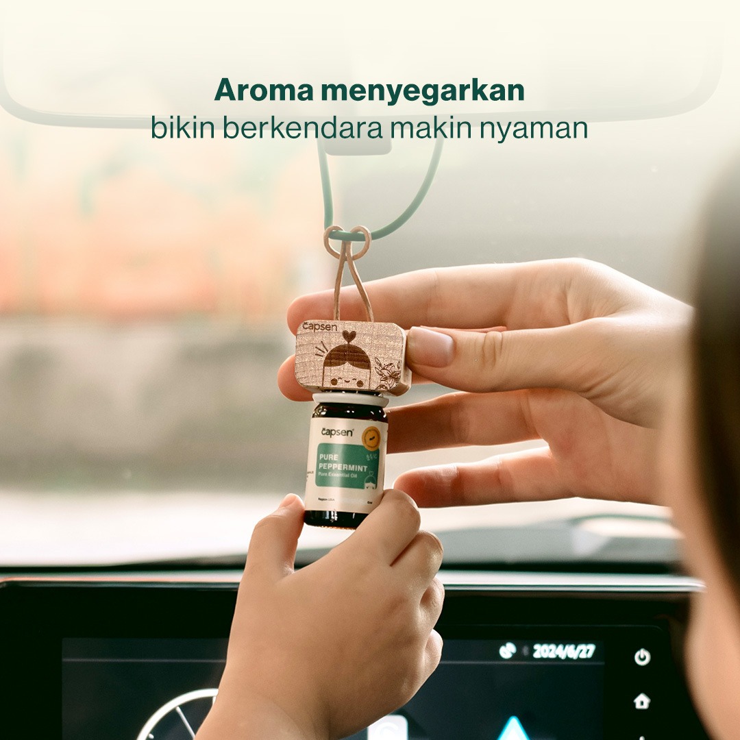 CAPSEN Heppi Cube Gantungan Essential Oil Aromatherapy Diffuser Minyak Esensial