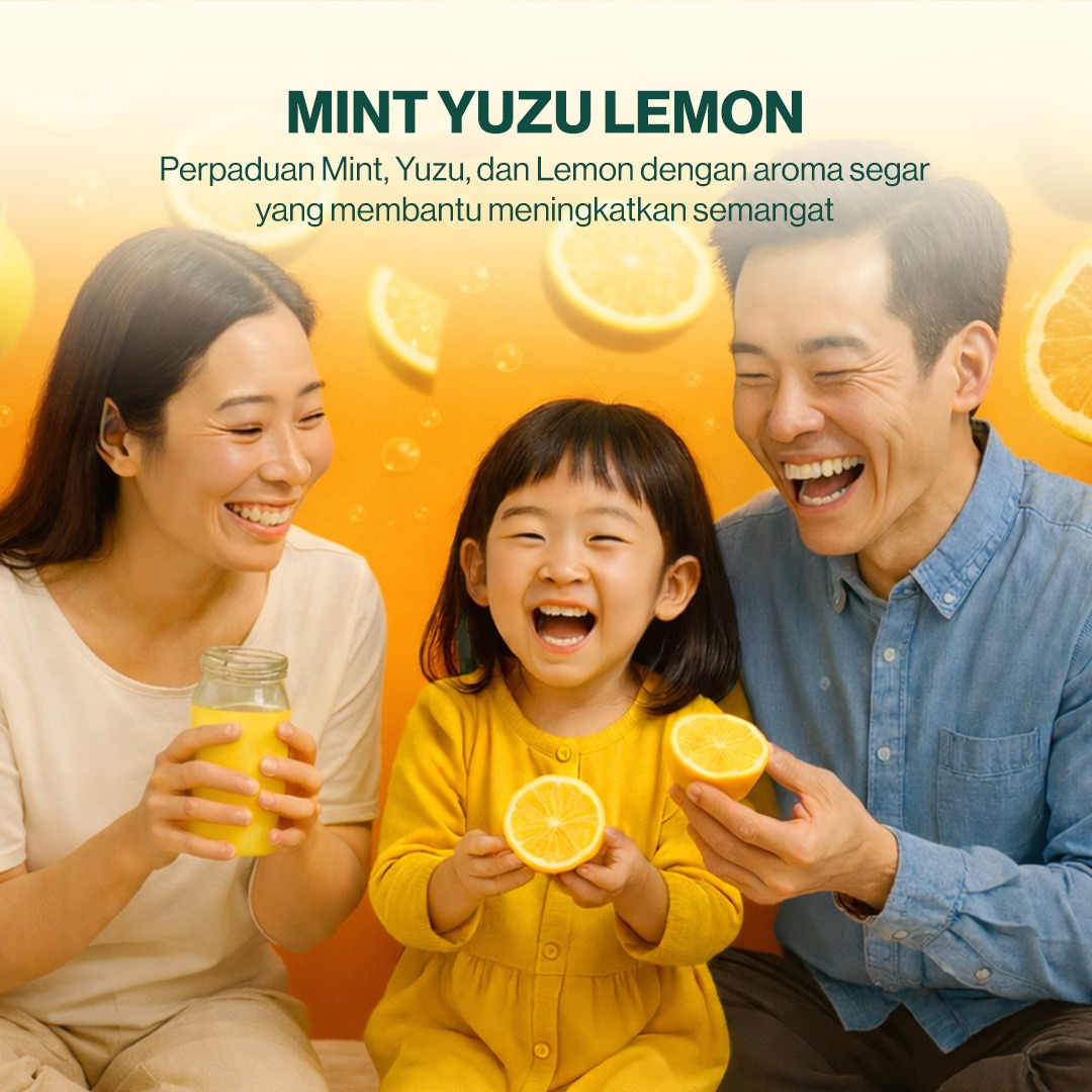 Capsen 10ml Mint Yuzu Lemon Pure Essential Oil Aromatherapy Minyak Esensial