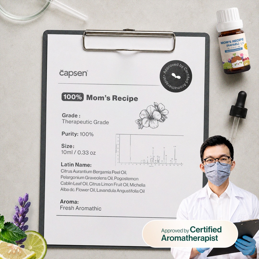 CAPSEN Mom 's Recipe Signature Wellness Blend Essential Oil Aromatherapy