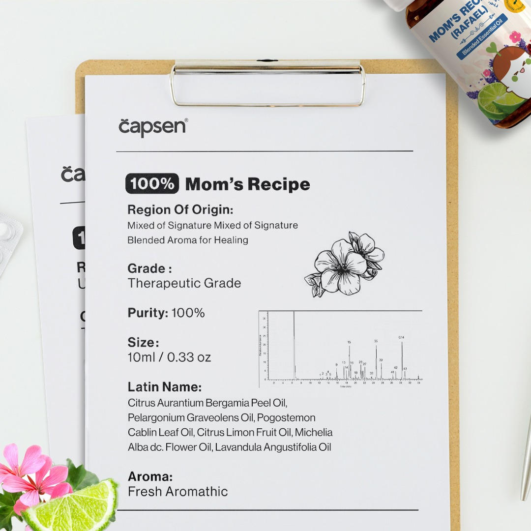 CAPSEN Mom 's Recipe Signature Wellness Blend Essential Oil Aromatherapy