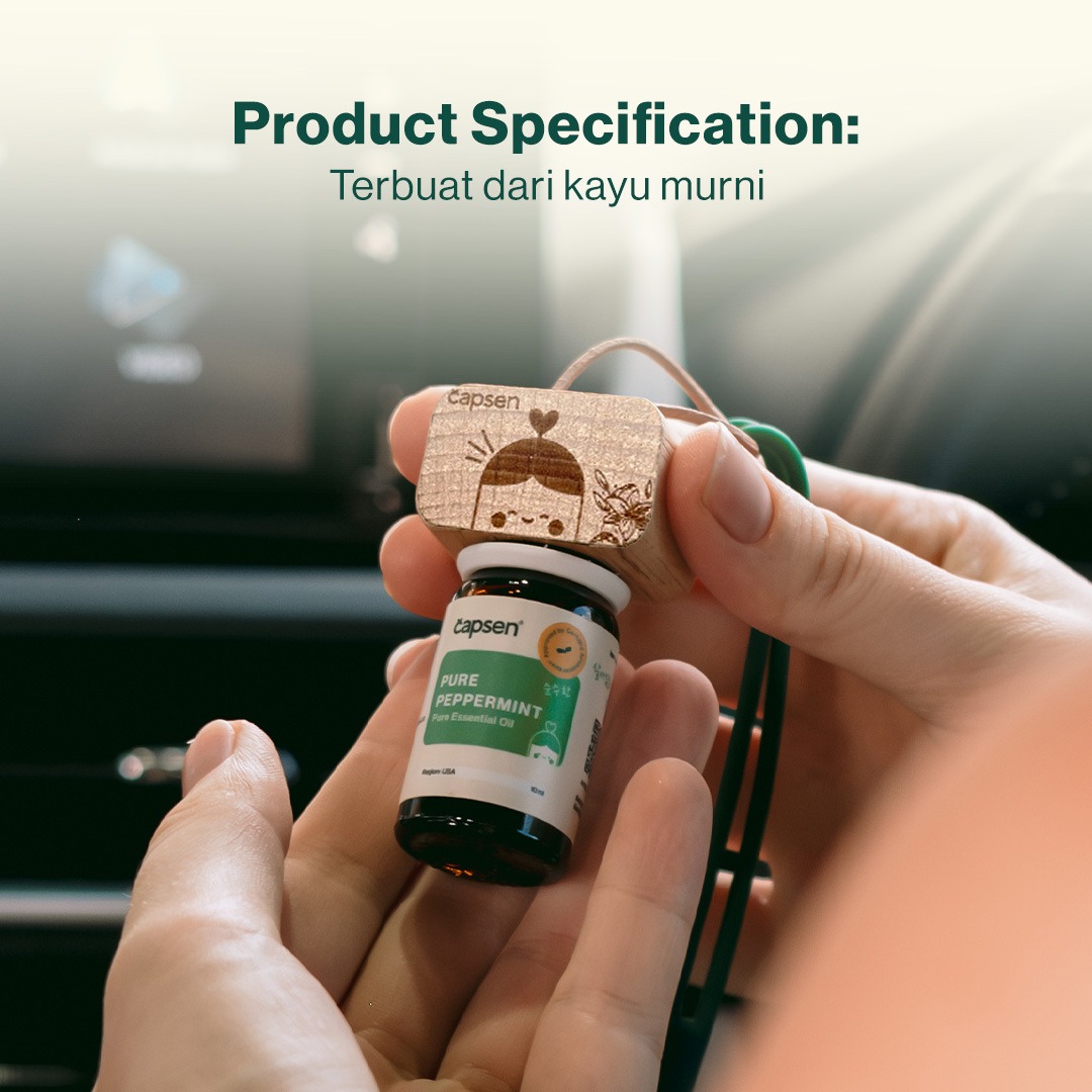 CAPSEN Heppi Cube Gantungan Essential Oil Aromatherapy Diffuser Minyak Esensial