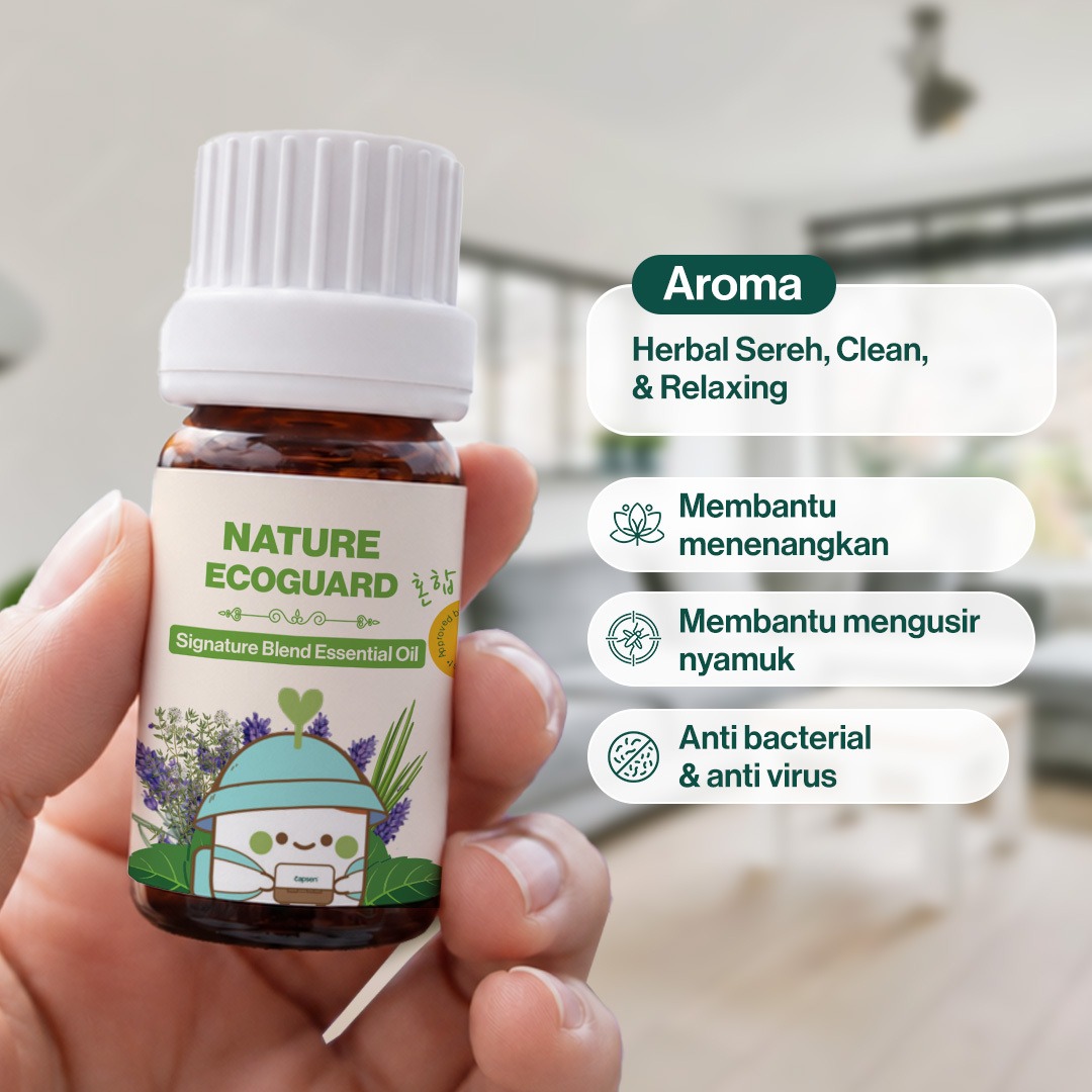 CAPSEN Nature's Ecoguard Signature Wellness Blend Essential Oil Aromatherapy