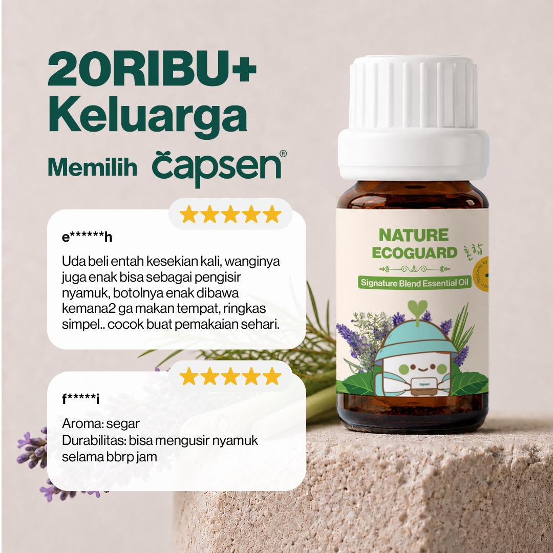 CAPSEN Nature's Ecoguard Signature Wellness Blend Essential Oil Aromatherapy
