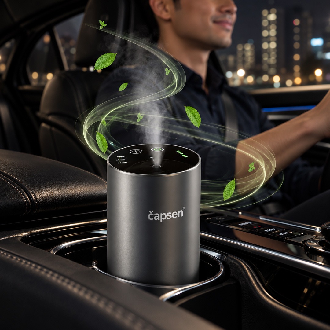 CAPSEN Car Waterfree Tumbler AromaGo Portable Diffuser Essential Oil Aromatherapy