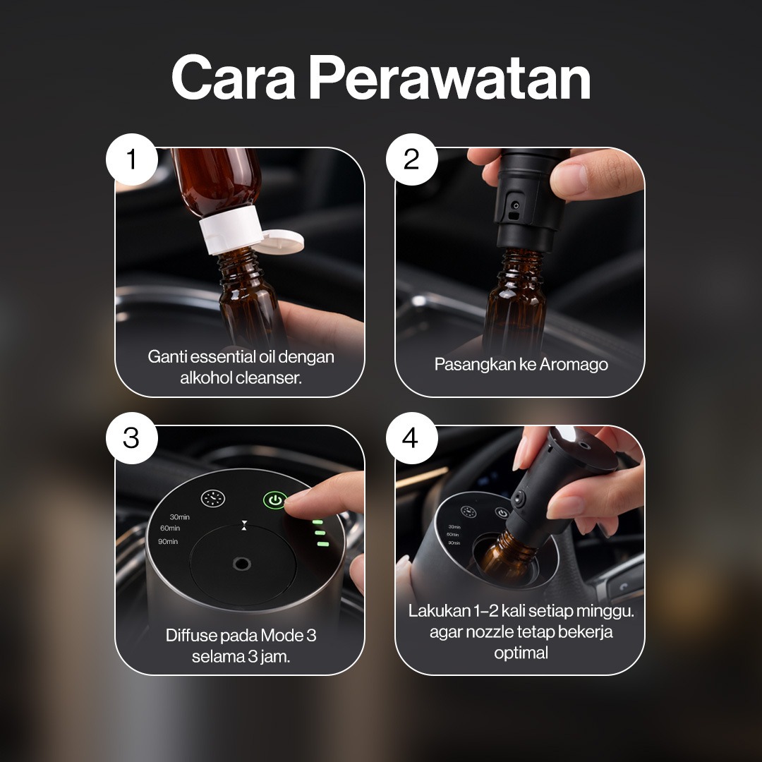 CAPSEN Car Waterfree Tumbler AromaGo Portable Diffuser Essential Oil Aromatherapy
