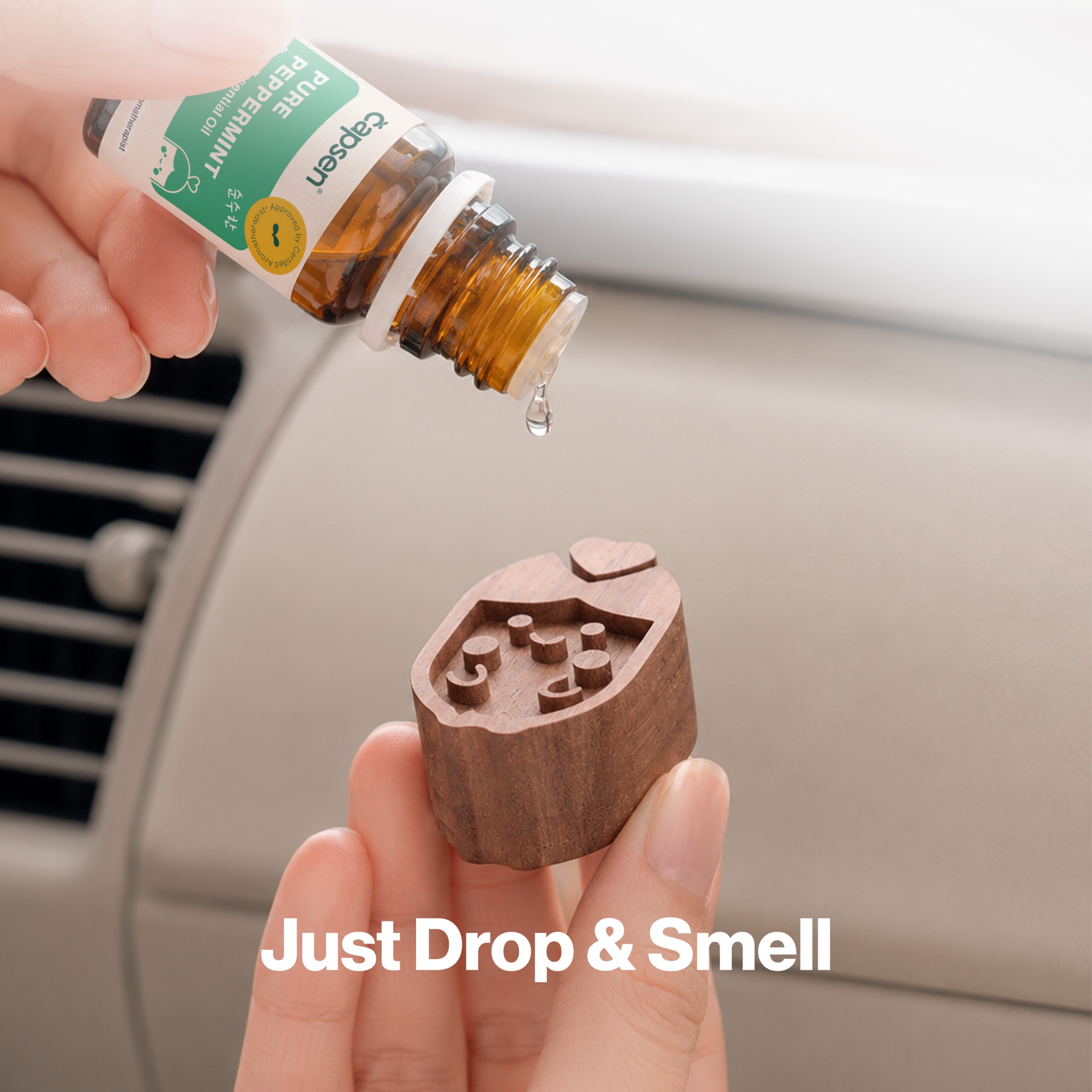 CAPSEN Car Diffuser Sakura Walnut Pengharum Mobil Aromatherapy Essential Oil