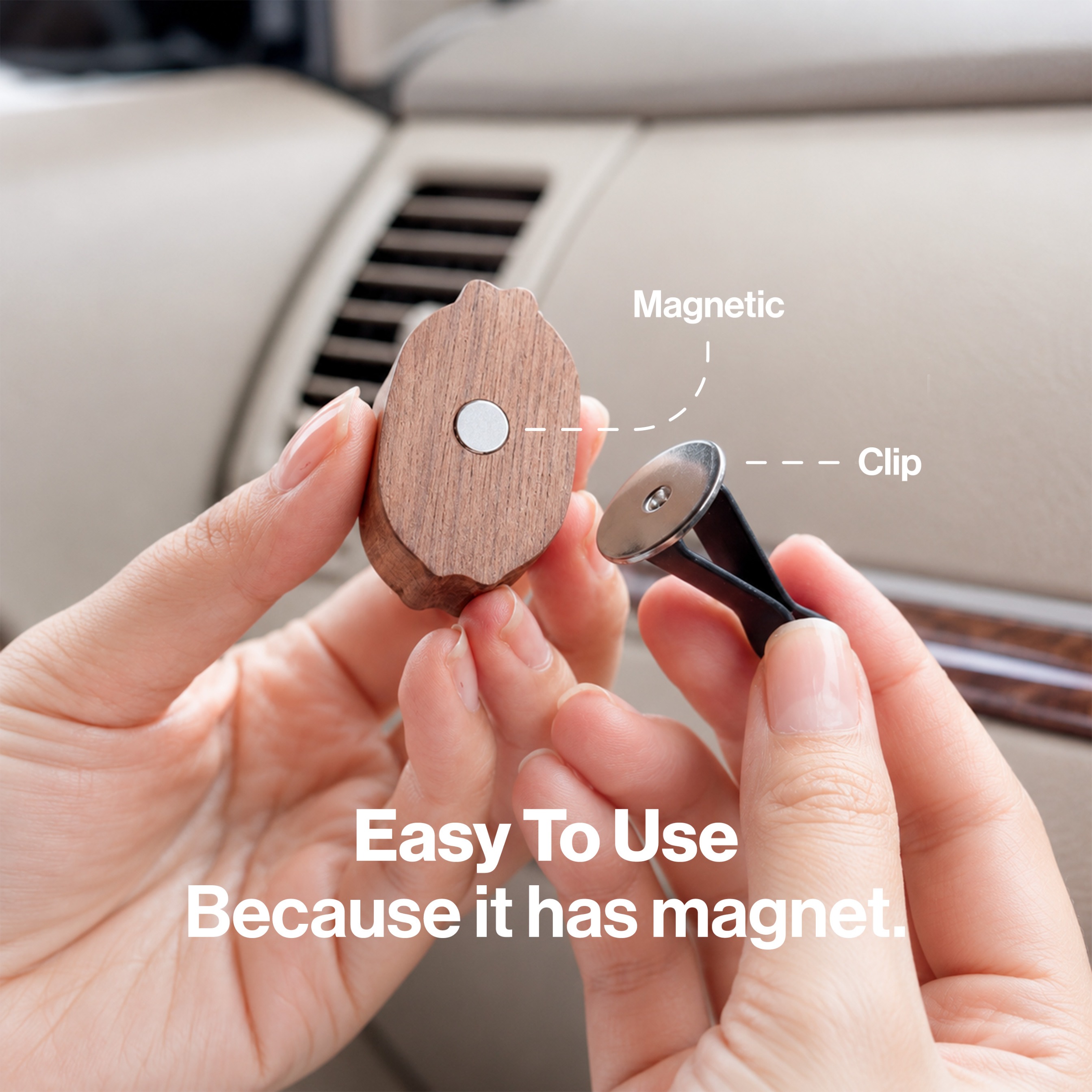 CAPSEN Car Diffuser Sakura Walnut Pengharum Mobil Aromatherapy Essential Oil