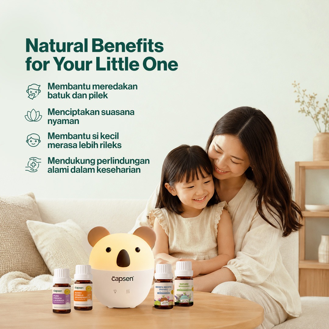 CAPSEN Kids Diffuser USB Essential Oil Kids Protection Aromatherapy Humidifier