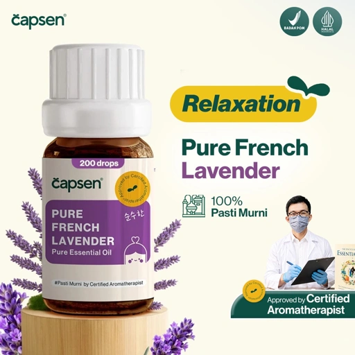 CAPSEN 10ml Pure Lavender Essential Oil Aromatherapy Minyak Esensial