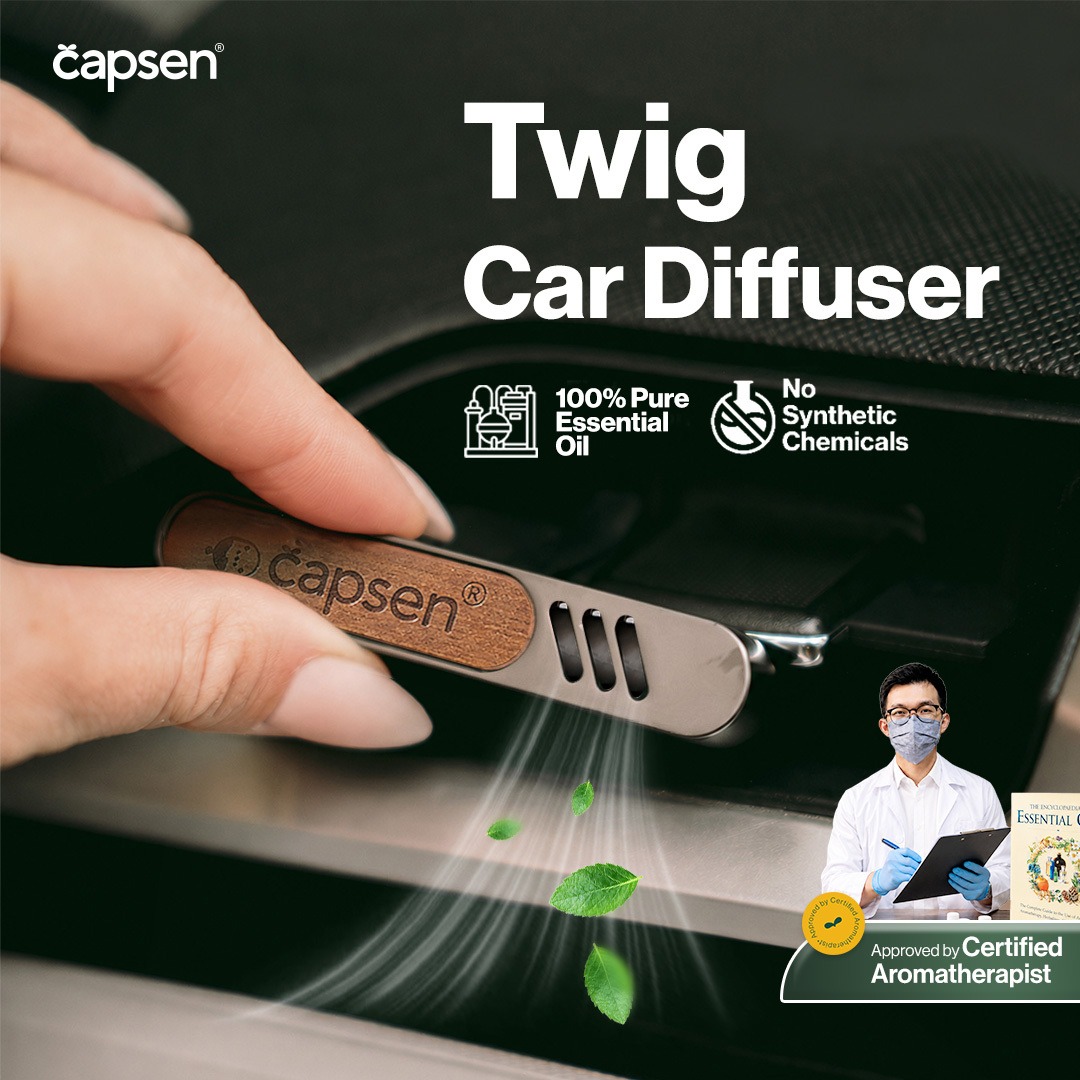 CAPSEN Car Vent Clip Diffuser Essential Oil Aromatherapy Pengharum Mobil
