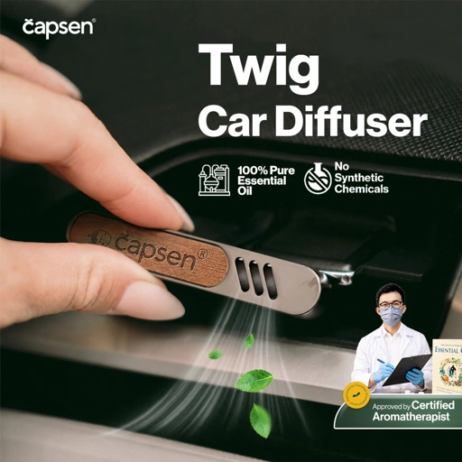 CAPSEN Car Vent Clip Diffuser Essential Oil Aromatherapy Pengharum Mobil