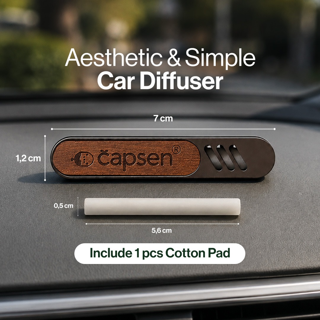 CAPSEN Car Vent Clip Diffuser Essential Oil Aromatherapy Pengharum Mobil