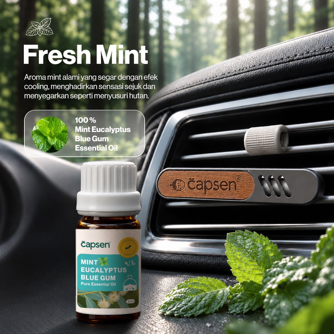 CAPSEN Car Vent Clip Diffuser Essential Oil Aromatherapy Pengharum Mobil
