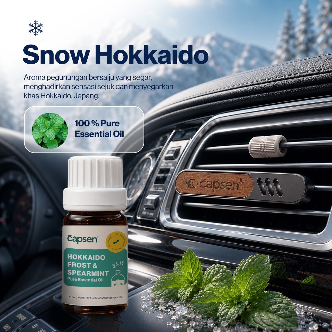 CAPSEN Car Vent Clip Diffuser Essential Oil Aromatherapy Pengharum Mobil