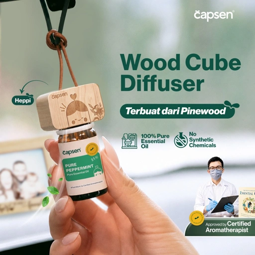 CAPSEN Heppi Cube Gantungan Essential Oil Aromatherapy Diffuser Minyak Esensial