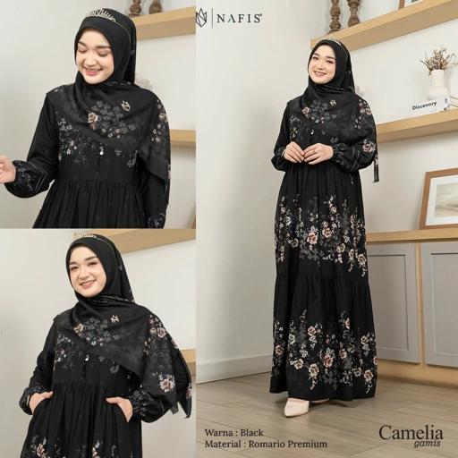 NAFIS SARIMBIT JENNA SIGNATURE CAMELIA DRESS DWS MATERIAL ROMARIO PREMIUM (BELUM TERMASUK JLB)