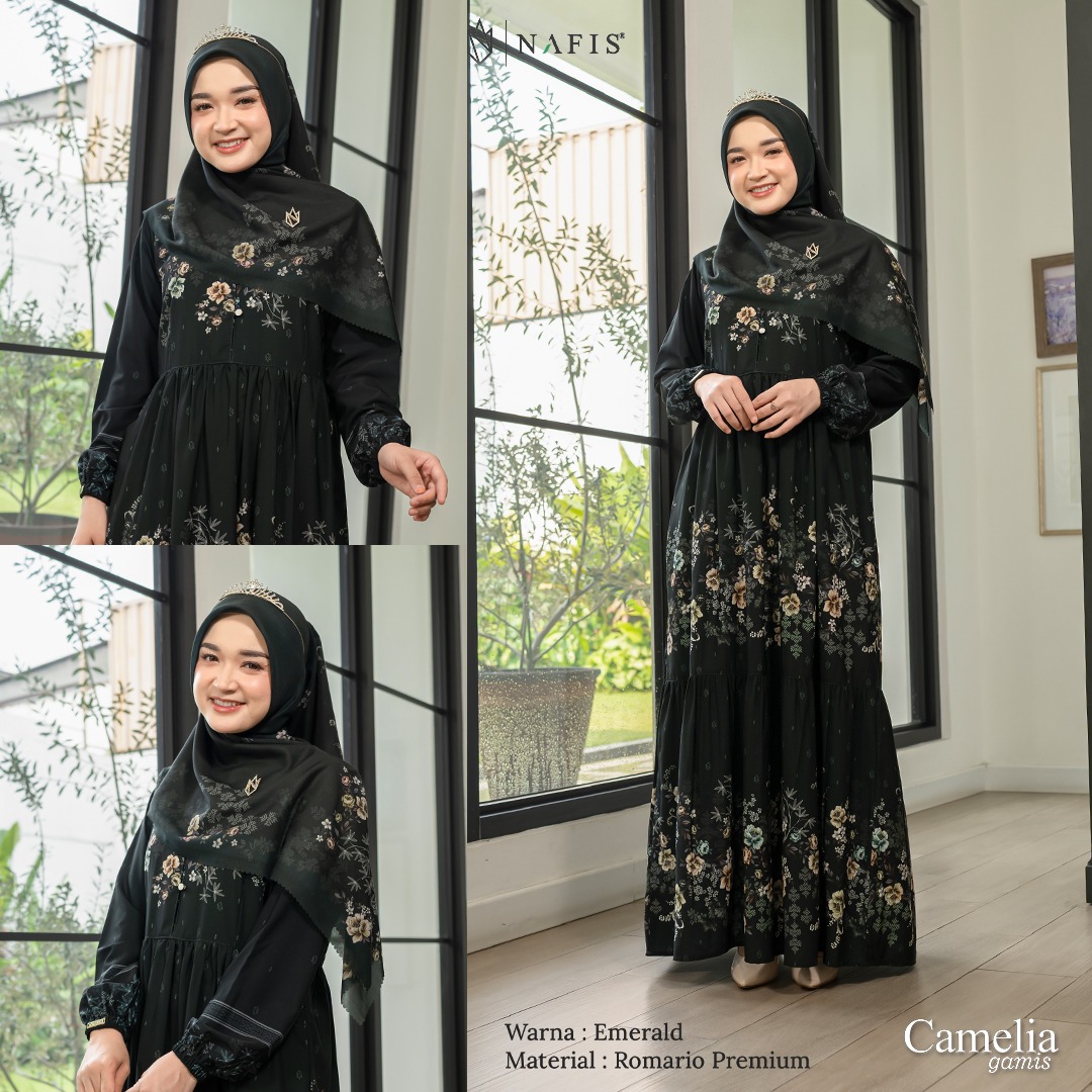 NAFIS SARIMBIT JENNA SIGNATURE CAMELIA DRESS DWS MATERIAL ROMARIO PREMIUM (BELUM TERMASUK JLB)