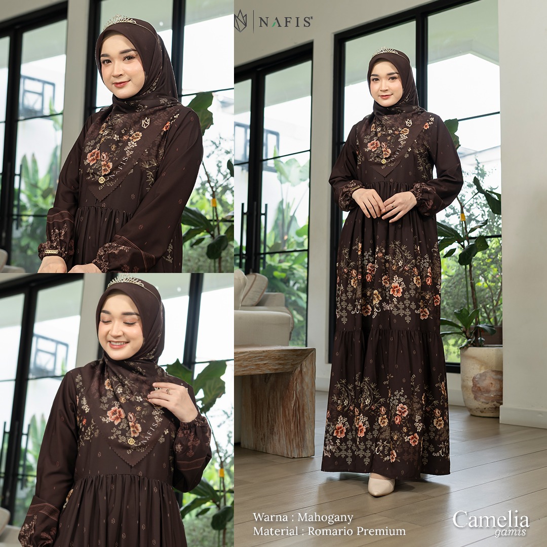 NAFIS SARIMBIT JENNA SIGNATURE CAMELIA DRESS DWS MATERIAL ROMARIO PREMIUM (BELUM TERMASUK JLB)