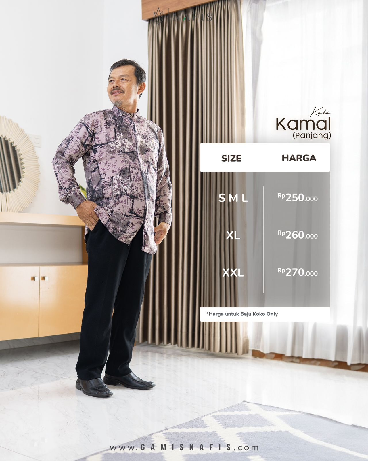 NAFIS KOKO KAMAL PANJANG & PENDEK