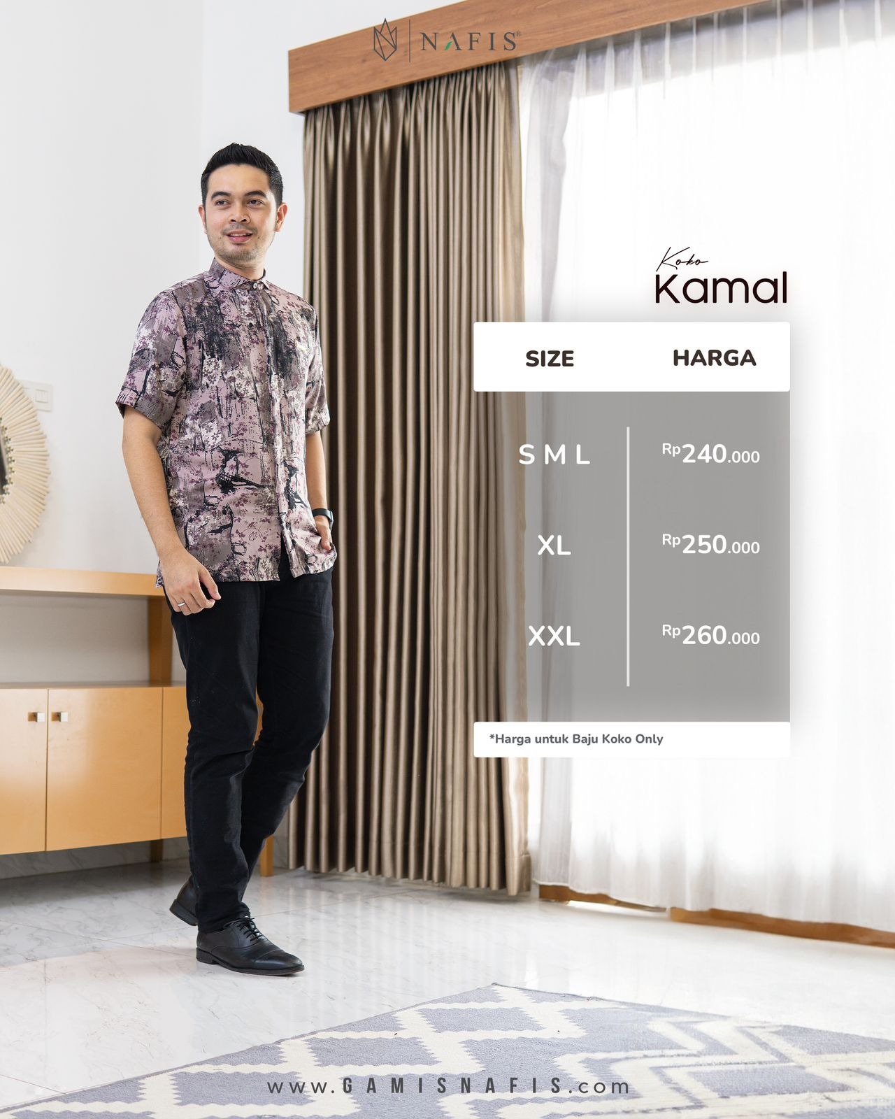 NAFIS KOKO KAMAL PANJANG & PENDEK