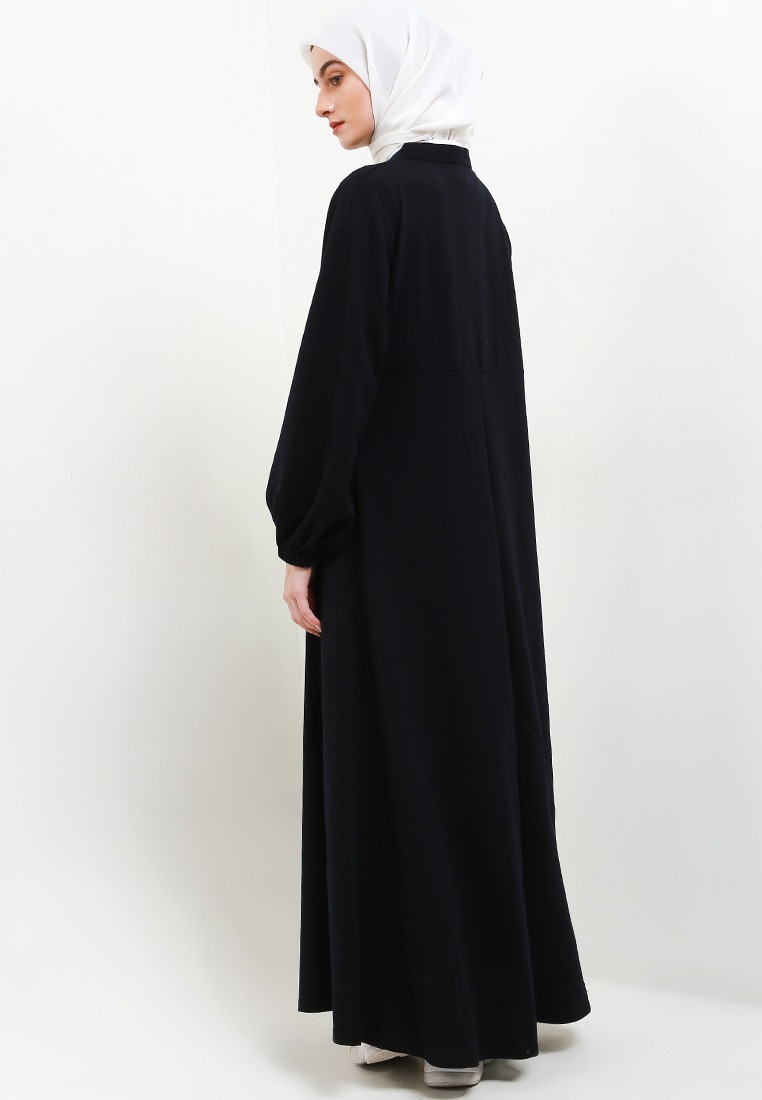Asyifa Babyterry Dress - Basic Gamis V Busui Friendly Polos