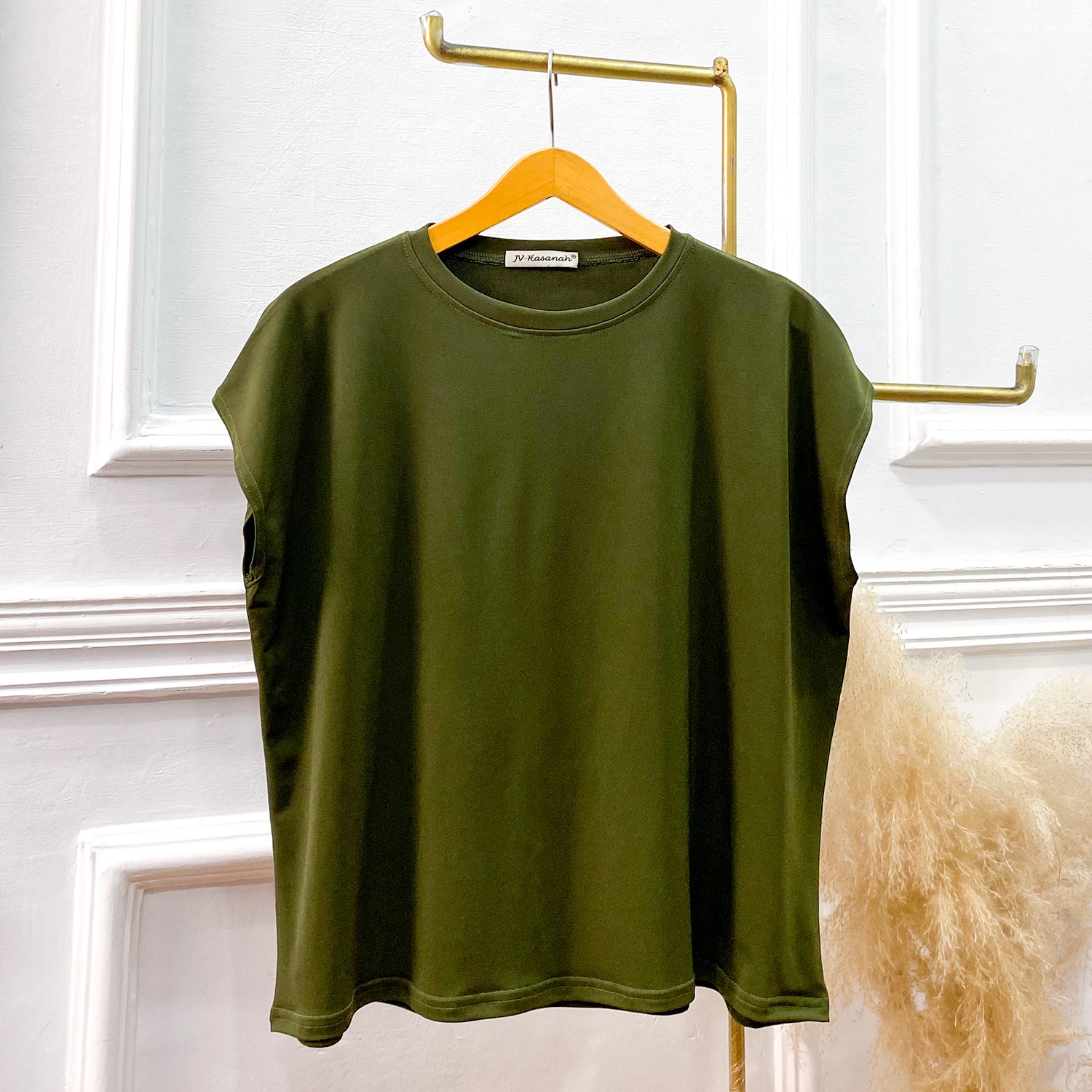 Blouse Kensy Jersey - Inner Blus Basic Tanpa Lengan Jersey Premium Adem