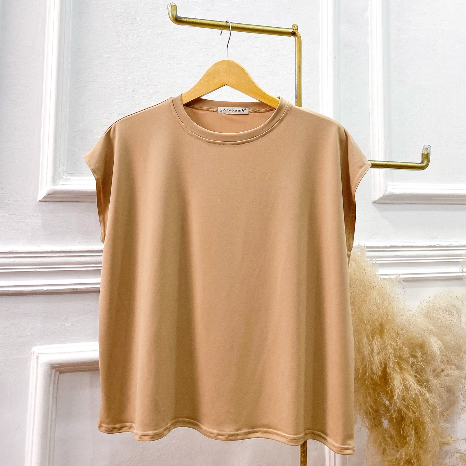 Blouse Kensy Jersey - Inner Blus Basic Tanpa Lengan Jersey Premium Adem