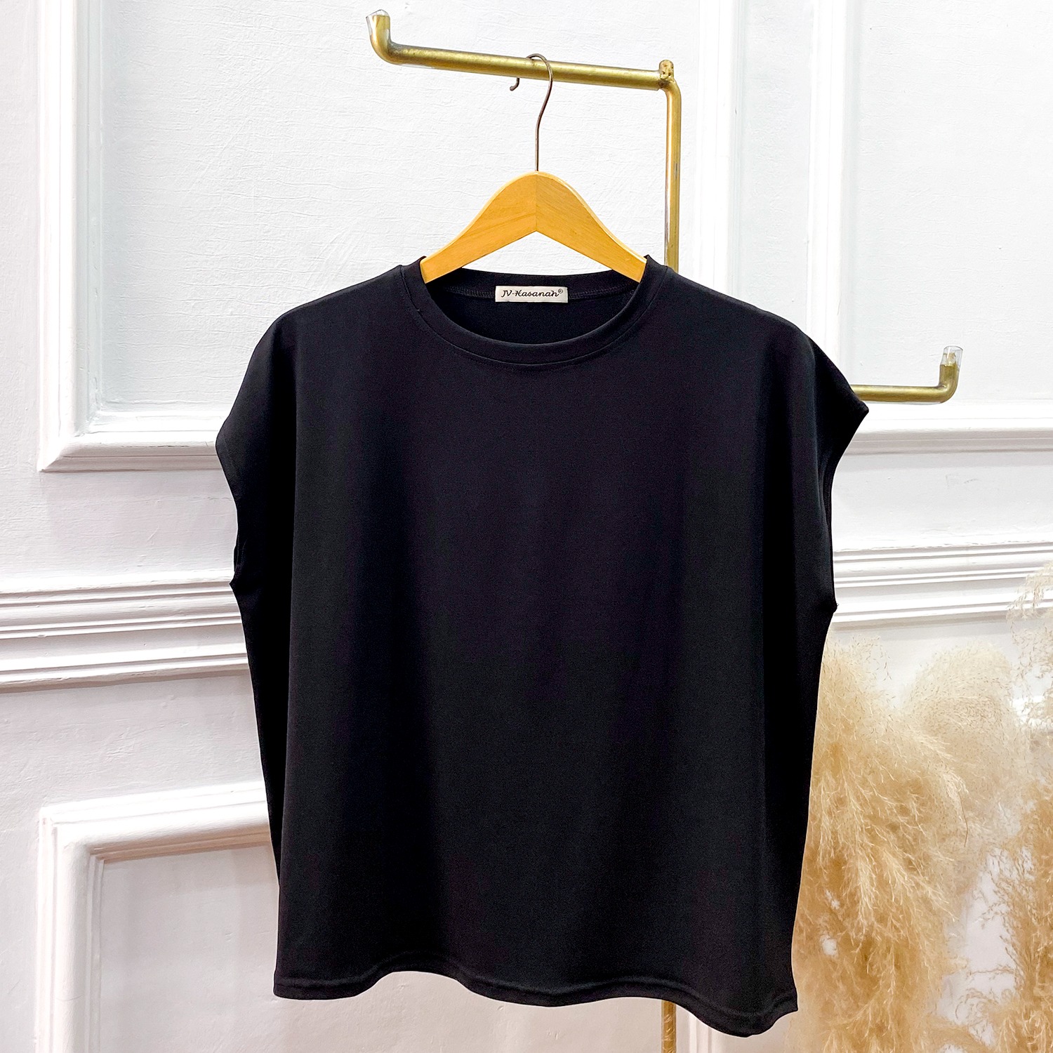 Blouse Kensy Jersey - Inner Blus Basic Tanpa Lengan Jersey Premium Adem