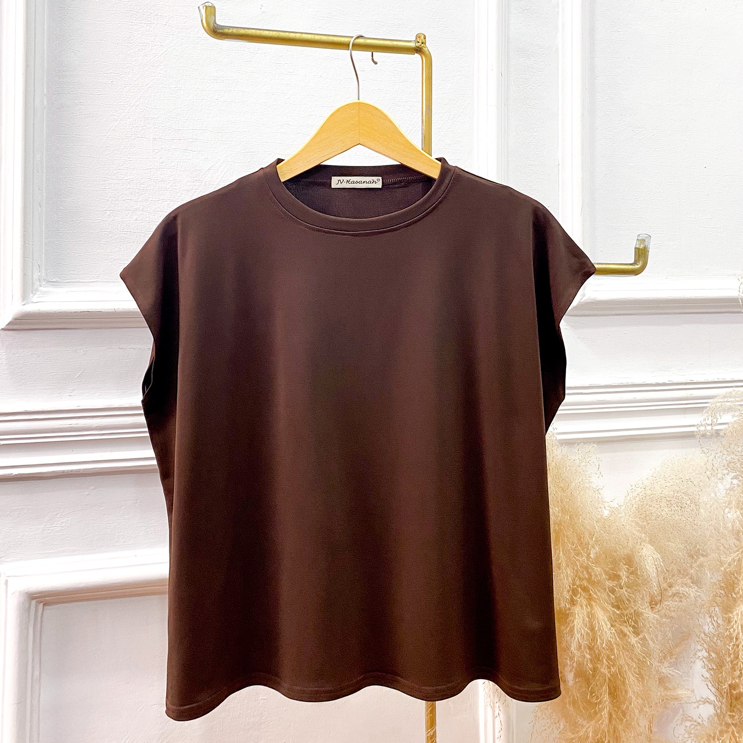 Blouse Kensy Jersey - Inner Blus Basic Tanpa Lengan Jersey Premium Adem