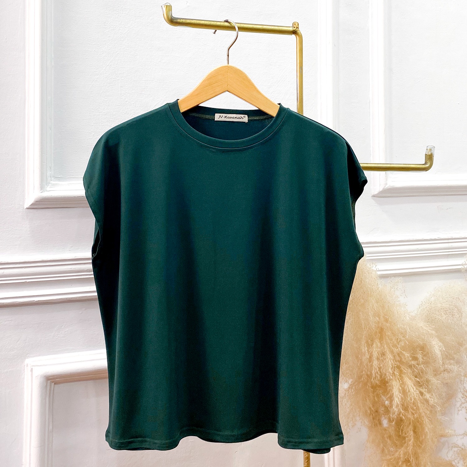 Blouse Kensy Jersey - Inner Blus Basic Tanpa Lengan Jersey Premium Adem