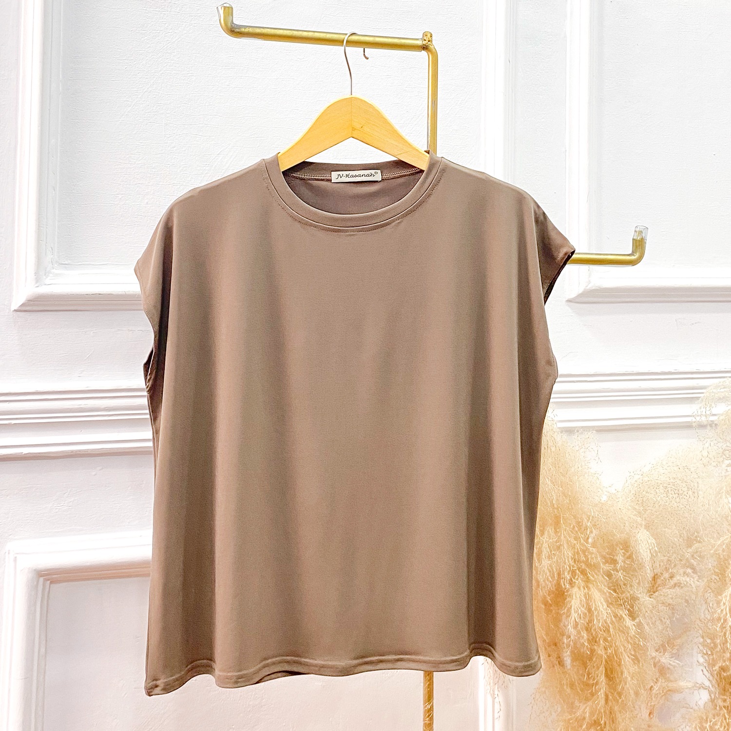 Blouse Kensy Jersey - Inner Blus Basic Tanpa Lengan Jersey Premium Adem