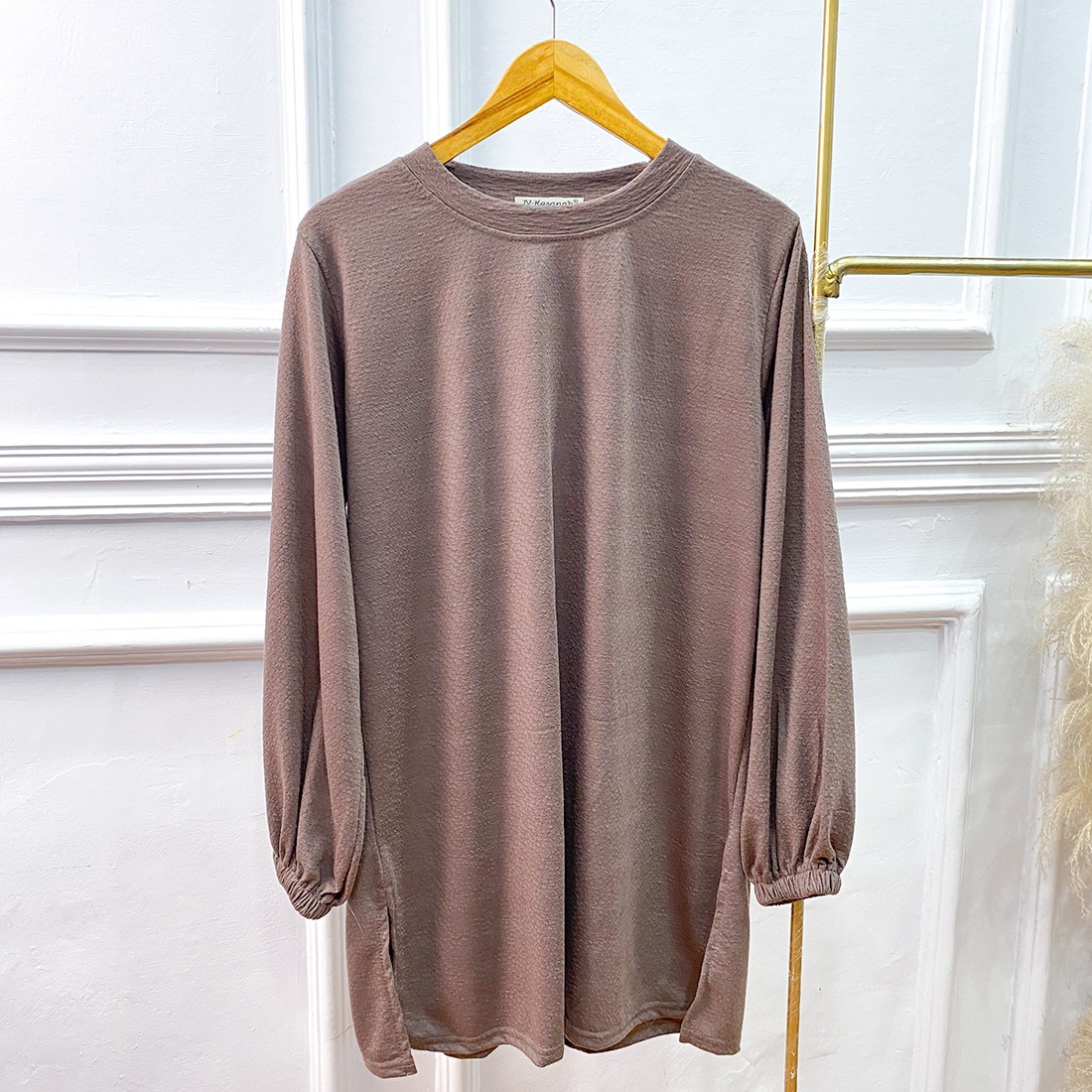 Oneset Kaos Dobby Baju Kurung Skirt - Setelan Rok Baju Kurung Kaos Dobby
