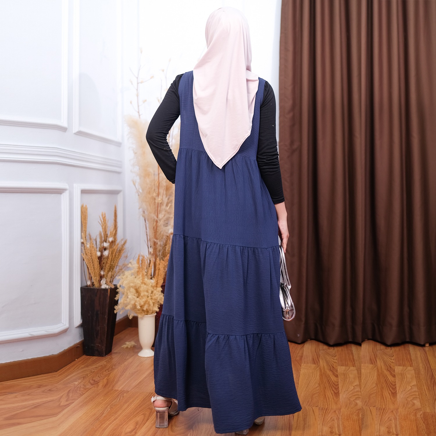 Elle Sleeveless Crinkle Dress - Kensy Susun Busui Friendly Allsize